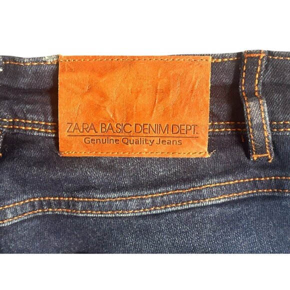 Zara Jeans Z1975 Zara Basic Denim Skinny Jeans Super High Rise Fit Blue Size 4 - Picture 6 of 12